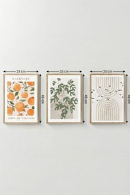 Artcerceve2 keretezett MDF falikép, 3 db-os szett