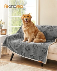 Vízálló kutyafedő nagy kutyáknak, mosógépben mosható, szürke