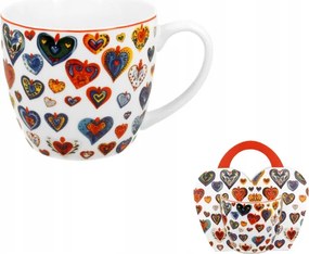 Bögre Színes szív kicsi 400 ml