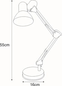 KAJA K-MT-COSMO CZARNY COSMO Fekete Színű Asztali Lámpa 1xE27 15W IP20