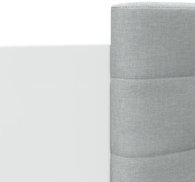 fehér ágykeret fejtámlával és LED-világítással 150 x 200 cm