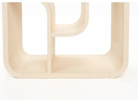 Krémszínű tölgyfa könyvespolc 60x160x35 cm Seven – Zuiver