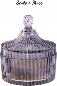 Illatgyertya bohém üvegből L Musc 12cm