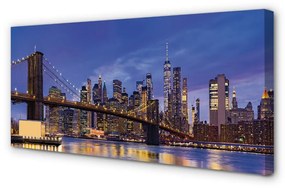 Canvas képek Bridge naplemente panoráma 120x60 cm