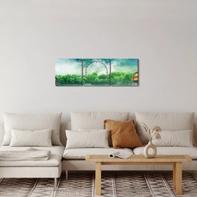 Kép - álomország (órával) (90x30 cm)
