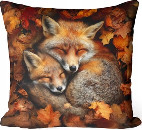 Őszi Díszpárnahuzat 40X40 Róka Őszi Róka Levelek 453