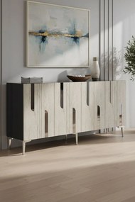 Nota 150 - Anthracite, Travertine, Silver
