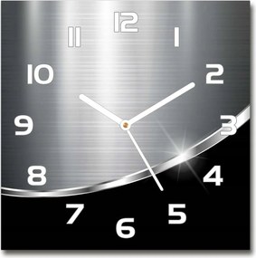 Négyzet alakú üveg falióra Fém absztrakt 30x30