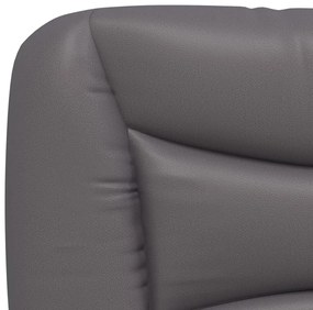 szürke műbőr fejtámla párna 90 cm
