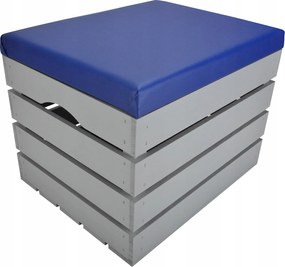 Tárolórekesz Kárpitozott Puff Fa Fenyő Ülőfelület