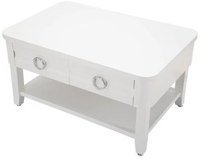 Fehér jegenyefenyő dohányzóasztal 60x90 cm Shine – Mauro Ferretti