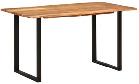 Tömör akácfa étkezőasztal 140 x 70 x 76 cm