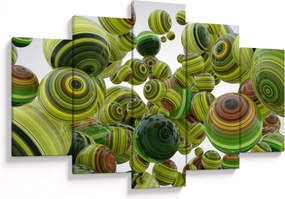 Csíkos gömbök képe (150x105 cm)
