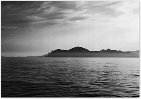 Poszterek 100x70 Tájkép ködös hegyekkel