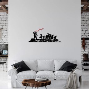 Banksy fém fali dekoráció, 30×70 cm – TR891TNL2293