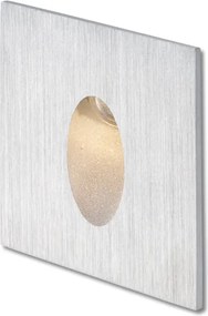 RENDL ELICA SQ süllyesztett lámpa szálcsiszolt alumínium 230V LED 3W IP54 3000K
