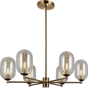 Italux PERANO PND-4215-6-HBR Függőlámpa 6x5W/G9 IP20
