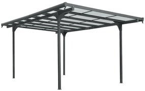 alumínium pergola LANITPLAST ALU 53 antracit + bronz PC LG4121