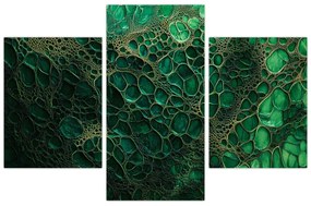 Kép - Zöld mikroszkópos kép (90x60 cm)