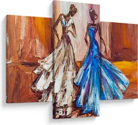 Kép - táncos, olajfestmény (90x60 cm)