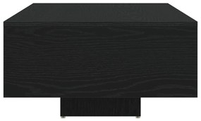 Dohányzóasztal LED világítással Fekete tölgy 85x55x31 cm