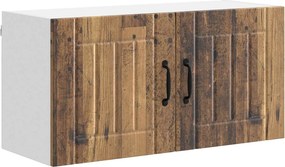 vidaXL Konyhaszekrény Öreg fa 80 x 31 x 40 cm Faanyag