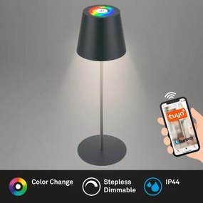 Briloner 7559015-LED RGB asztali lámpa COLORIS 3,5W/5V IP44 2000mAh Wi-Fi Tuya