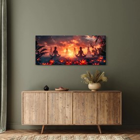 Kép - Jóga a természetben (120x50 cm)