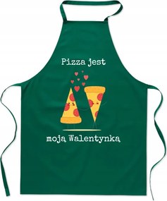 Valentin-napi konyhai kötény Pizza az én Valentin-napom