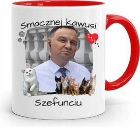 Piros Elnöki Bögre Andrzej Duda Pis Egészség felirattal