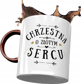 Bordó Bögre Keresztanyának Születésnapra Ajándék Nyomtatott Fotóval