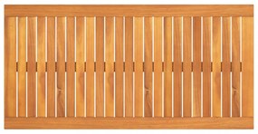 tömör akácfa dohányzóasztal 100 x 50 x 33 cm