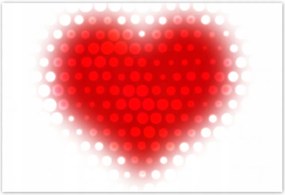 Poszterek 200x135 Piros szív