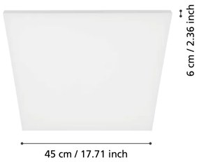 Eglo 98902 - LED Mennyezeti lámpa TURCONA LED/20W/230V