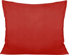 Pamut-szatén párnahuzat 50x60 egyszínű piros
