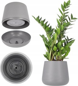 Virágtartó Állvány 13 cm Fedő Parafa Virágágyás Szürke