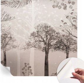 Öntapadós tapéta Divatos 3D fali ragasztóval Finom fák 250x250 cm
