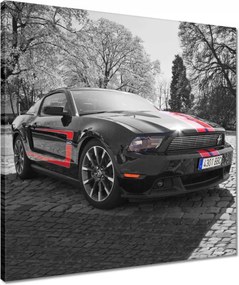 Vászonkép 50x50 Fekete Ford Mustang Usa