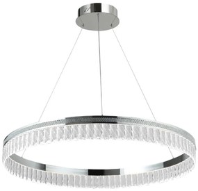 LED dimmelhető kábelre függesztett kristálycsillár THALIA LED/55W/230V 3000-6000K + távirányító
