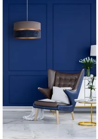 Duolla - Csillár zsinóron DUO 1xE27/15W/230V átm. 40 cm kék