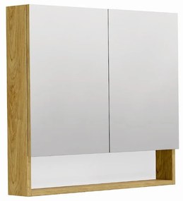 Tükörszekrény SAT Cubeway 80x14x72 cm laminált tölgy hickory GALCU80DH