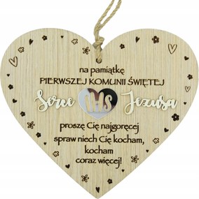 Szív tábla Szentenciával Az Első Szentáldozásra!