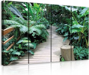 Vászonkép 120x80 Trópusok dzsungel zöld természet levelek nyugalom pihenés utazás