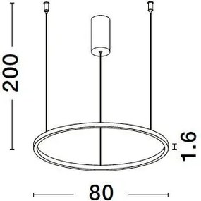 Függeszték Fekete TARQUIN NOVA LUCE 9345605