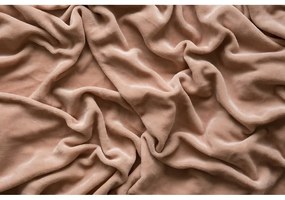 Barna gumis mikroplüss lepedő 180x200 cm – Jerry Fabrics