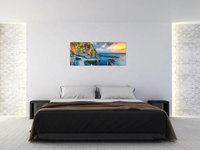 Kép - Mediterrán falu (120x50 cm)