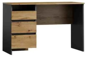 B-005 íróasztal, 120x77x55, tölgy wotan/antracit