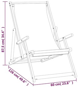 kék tömör tíkfa összecsukható strandszék