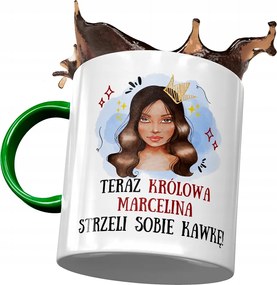 Zöld Bögre Marcelina Feleség Barátnő Ajándék Nyomtatott Fotóval