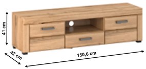 TV asztal Palper P (appalache tölgy). 1034190